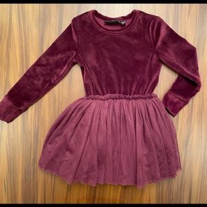 EUC Rock Your Kid Velvet Tutu Dress